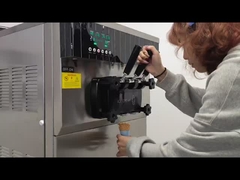 Anhe Commercial Ice Cream Machine 3 Flavor Soft Serve Machine 25L/H