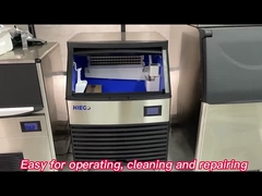 Os fabricantes de gelo comerciais de HIEGO arejam a máquina de fatura de gelo quadrada refrigerando com luz azul NANO