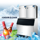 Máquina de gelo comercial 1000Kg do cubo SUS304 com painel do LCD