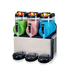 Máquina de lama comercial com 3 cabeças 36l 3 tanques Mini máquina de margarita congelada