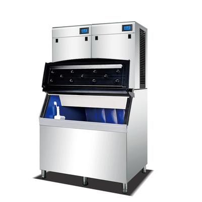 Máquina automática de fazer cubos de gelo em barra de 800 kg comercial