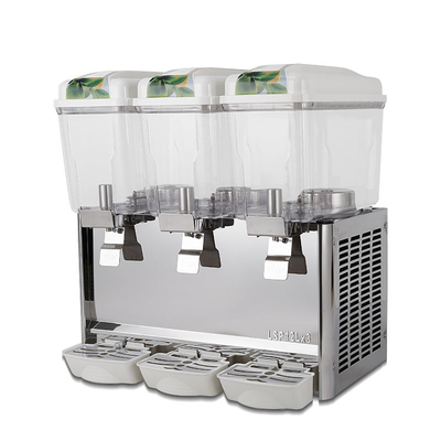 36l dispensador de suco de 3 tanques de aço inoxidável máquina de resfriamento de suco de frutas portátil