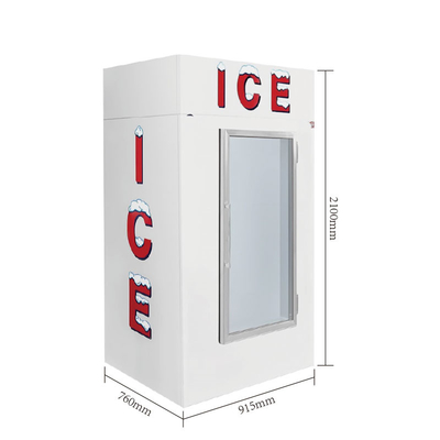 1841L R404a ensacou o especialista das técnicas mercantís do gelo com a porta de vidro de aquecimento