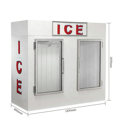 R404a Expositor de gelo para exibição ao ar livre Comerciante de sorvete com refrigeração a ar