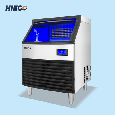 Máquina de fazer cubos de gelo de 80,90 kg de alto rendimento e grau alimentício Máquina de fazer gelo totalmente automática de 120 kg e 100 kg