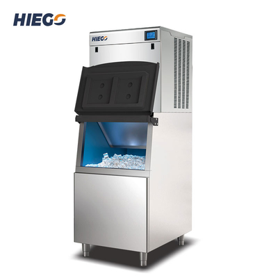 Máquina de gelo automática 250KG/24H 22x22x22mm Máquina de gelo comercial com caixa 150kg