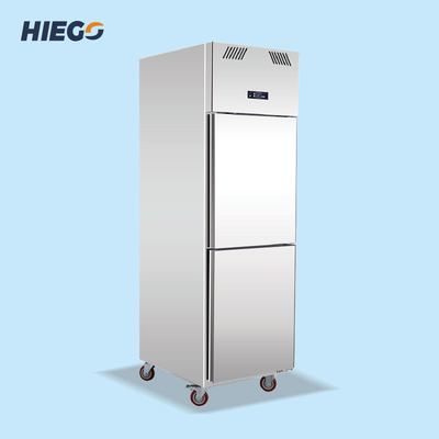 equipamento de refrigeração comercial do congelador ereto das portas dobro de 210W 500L
