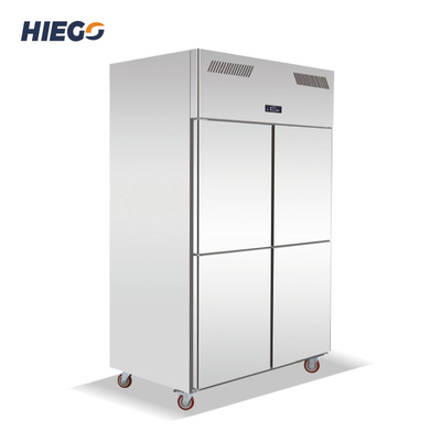 Congelador ereto de aço inoxidável comercial das portas do refrigerador 4