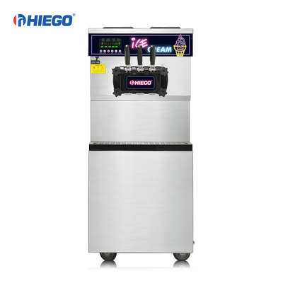 Fabricante de rolos de sabor 3 em aço inoxidável 25L Desktop comercial máquina de sorvete