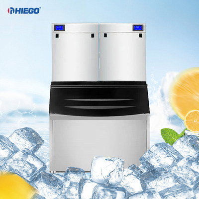 gerador nivelado de baixo nível de ruído automático do cubo de gelo da máquina de gelo do supermercado 4400W
