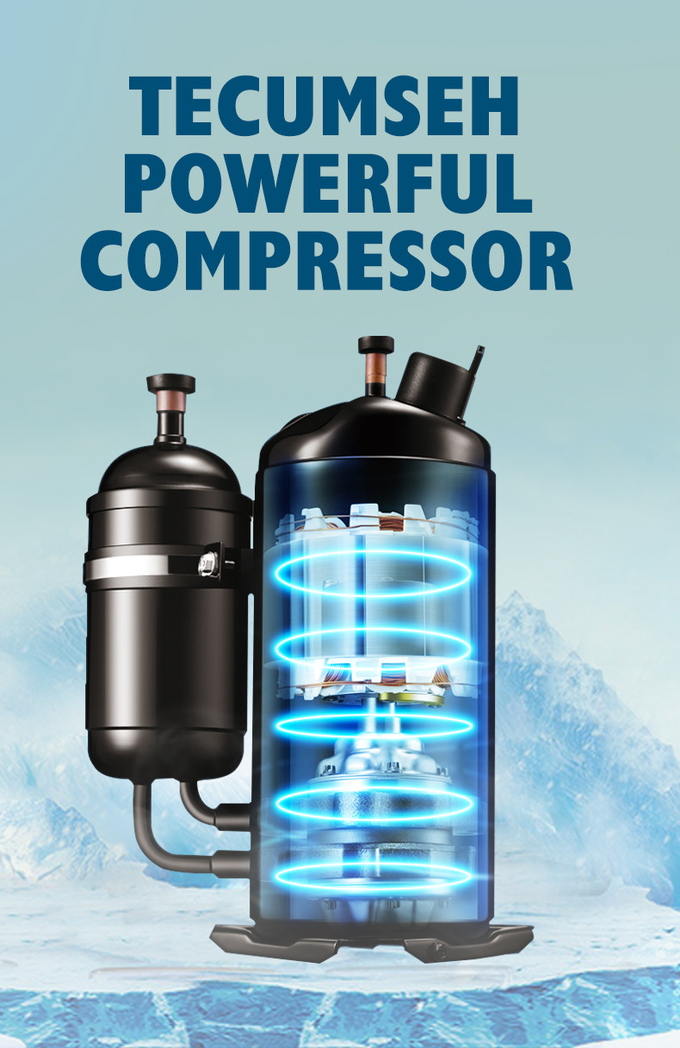 Máquina de gelo 300KG automática refrigerar de ar com compressor importado 2