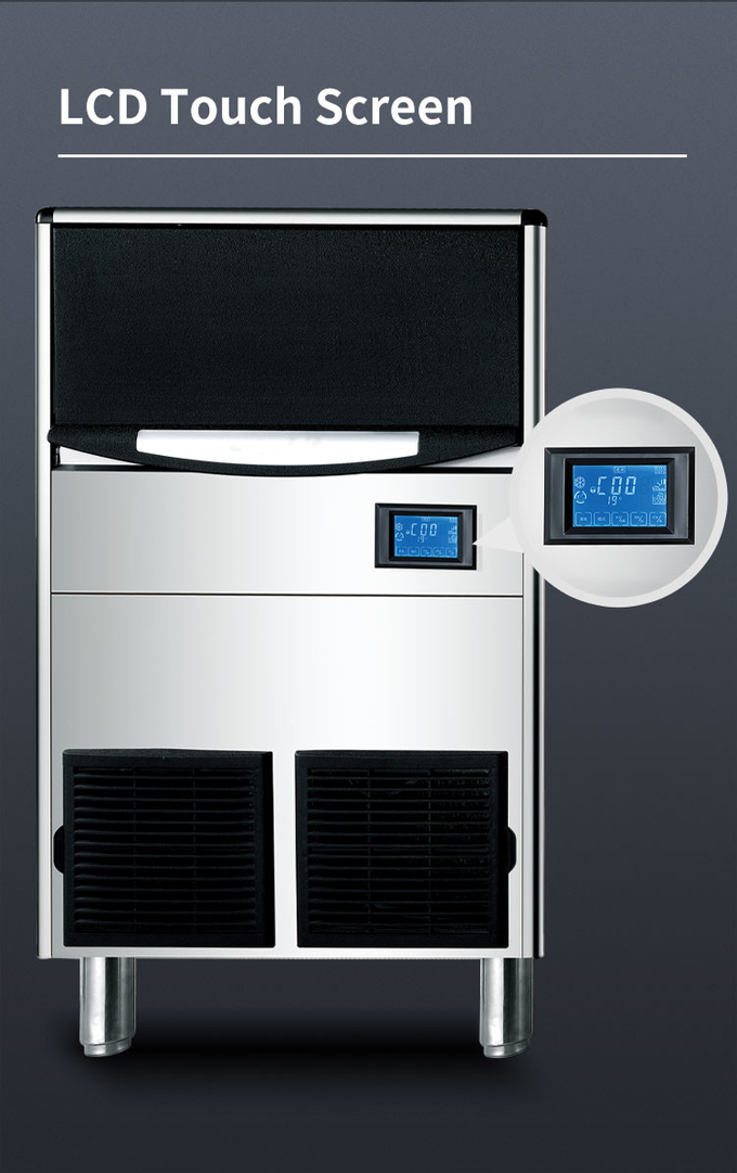Melhor preço 120kg por dia máquina de fazer geloLCD comercial para restaurante bar café para venda 8