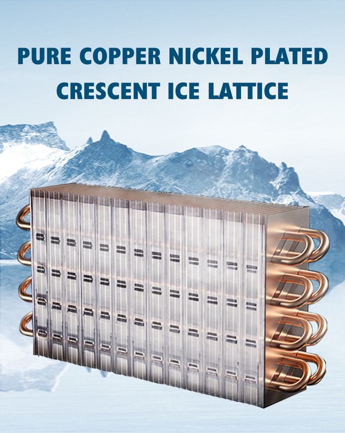 Fabricante de gelo Crescent 80kg/24h Resfriamento a ar portátil 80kg Máquina de gelo industrial 6