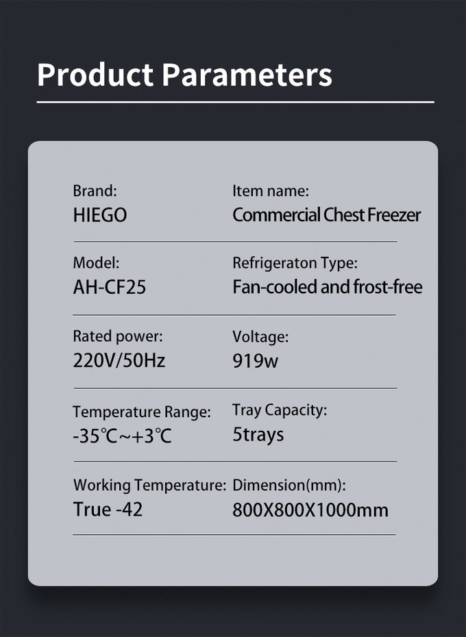 R404A ultracongelador resfriador 5 bandejas refrigeração a ar ultracongelador industrial 5