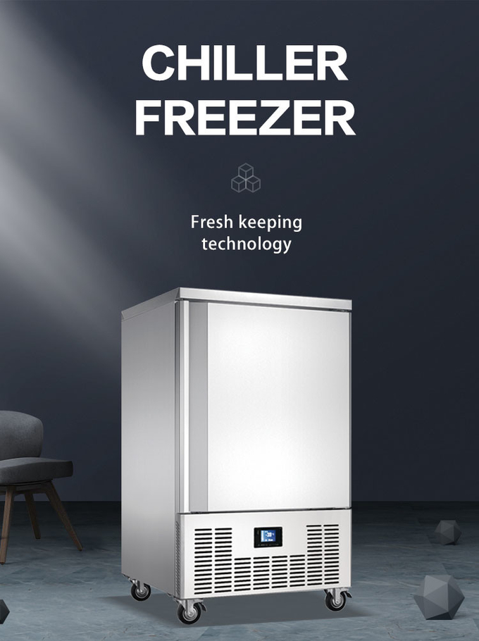 Resfriador rápido de aço inoxidável 10 bandejas Resfriador automático para cozinha comercial 1
