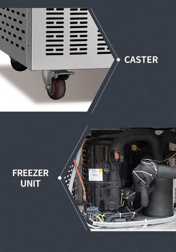 Resfriador rápido de aço inoxidável 10 bandejas Resfriador automático para cozinha comercial 8
