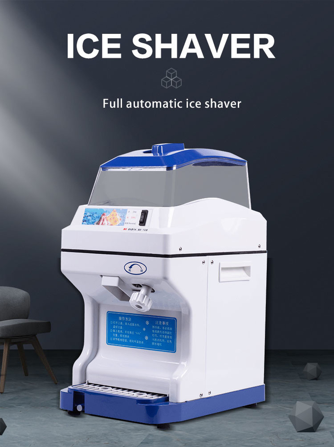 Máquina de barbear de gelo elétrica comercial 300w com textura de gelo ajustável 5kgs máquina de gelo raspado para casa 0