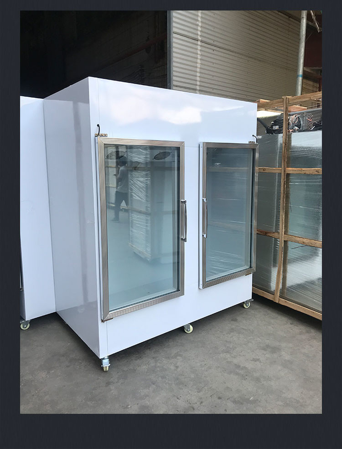Ice Merchandiser Freezer Full Automatic R404a Vitrine de Sorvete 850l 7