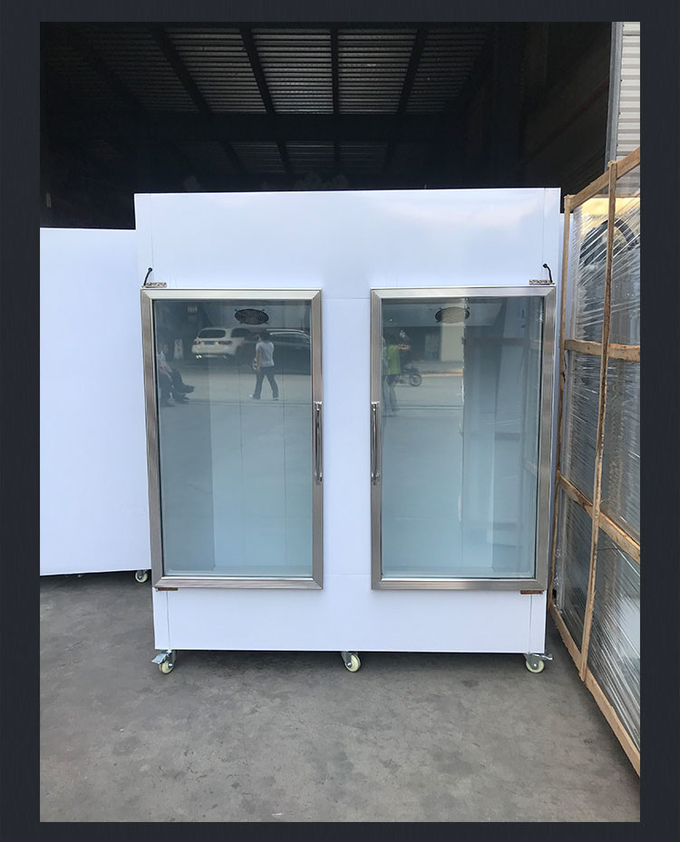 Congelador de sorvete comercial sólido Merchandiser Armário de imersão automático completo Freezer 0