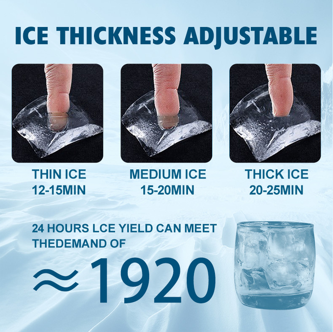 Comercial Crescent Cube Ice Maker 150 kg Máquina de fazer blocos de gelo para festas 2