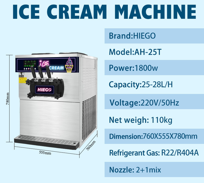 Máquina comercial do gelado do hotel 36l comercial móvel do fabricante de Gelato 5